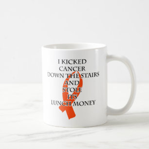 Caneca De Café Cancer em Massa (Faixa de Opções Laranja)