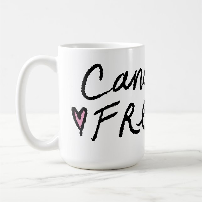 Caneca De Café Cancer gratuito (Esquerda)