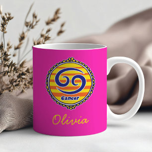Caneca De Café Câncer Groovy Personalizado