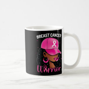 Caneca De Café Cancer Guerreira Negra Cancer Mama Consciência