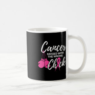 Caneca De Café Cancer Mensado Com A Luta Errada De Consciência Do