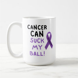 Caneca De Café Cancer Pode Chupar Minha Bola!
