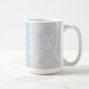 Caneca De Café Cancer pulmonar Sensibilização Fita Angel Custom