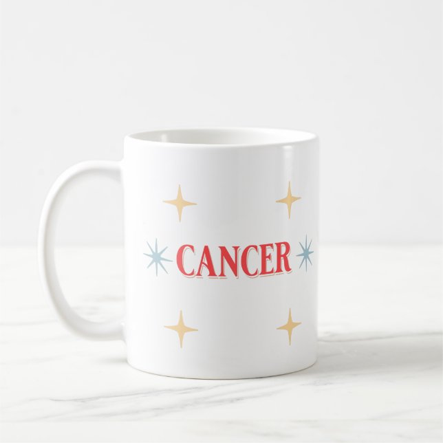 Caneca De Café Cancer - Sinal Astrológico - Mug de Café (Esquerda)