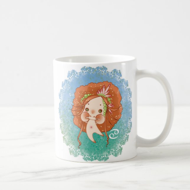 Caneca De Café Cancer Zodiac (Direita)
