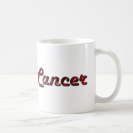 Caneca De Café Cancer Zodiac em Ruby Gemstone