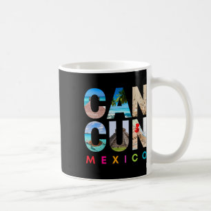 Caneca De Café Cancun México 2025 Vacation Beach Matching Family