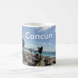 Caneca De Café Cancún (México) -  Branca Clássica de 11 oz