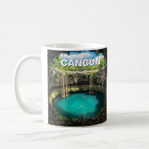 Caneca De Café Cancun Viagem do México Cenote