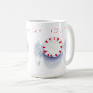Caneca De Café CANDÊ DE PEPPERMINA FELIZ FELIZ JOLLY Tall White C