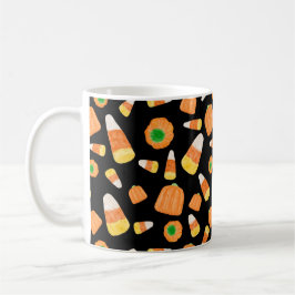 Caneca De Café Candi Corns e Pumpkins Café Mug