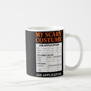 Caneca De Café Candidatura a Emprego Engraçado de Halloween Fanta