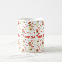 Caneca De Café Candies Padrão de Café Personalizado Mug