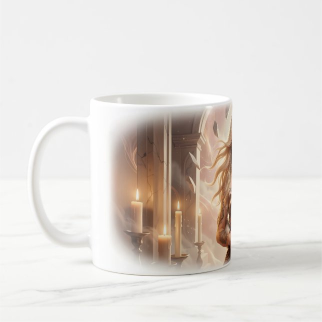 Caneca De Café Candlelit Embrace of Eternal Devotion Mug (Esquerda)