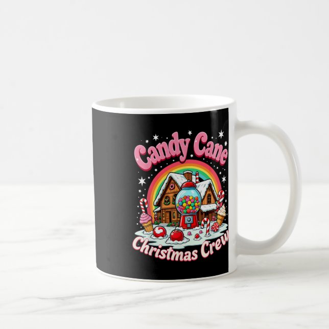 Caneca De Café Candy Cane Christmas Crew House Candy Security Can (Direita)