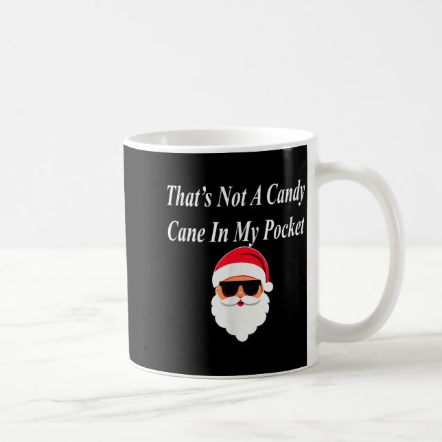 Caneca De Café Candy Cane Christmas Funny Naughty Dirty Raunchy G (Direita)