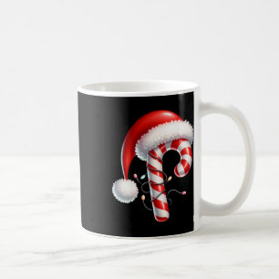 Caneca De Café Candy Cane Christmas Lights Santa Hat Family Match