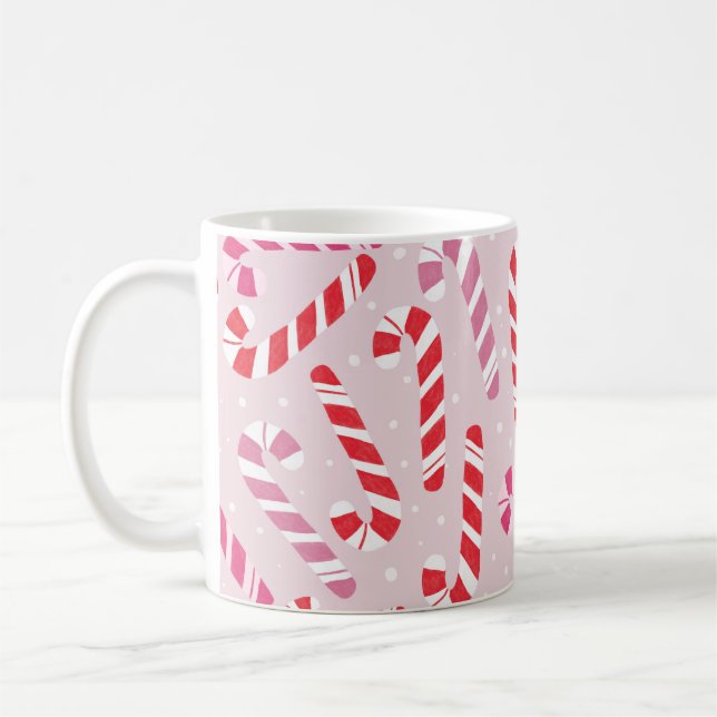 Caneca De Café Candy Cane Christmas Mug (Esquerda)
