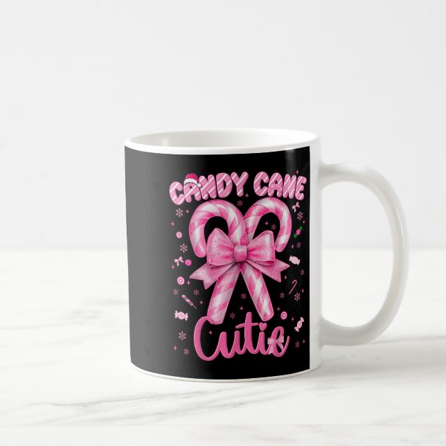 Caneca De Café Candy Cane Cutie Coquette Pajamas Pjs Natal Xm (Direita)