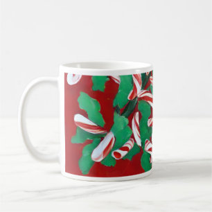 Caneca De Café Candy Cane Holiday Mug Natal
