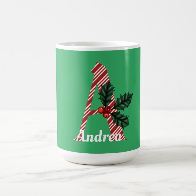 Caneca De Café Candy Cane Stripe - Letra Um Grande Natal (Centro)