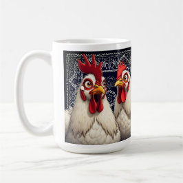 Caneca De Café "Candy & Joe White Leghorn" B
