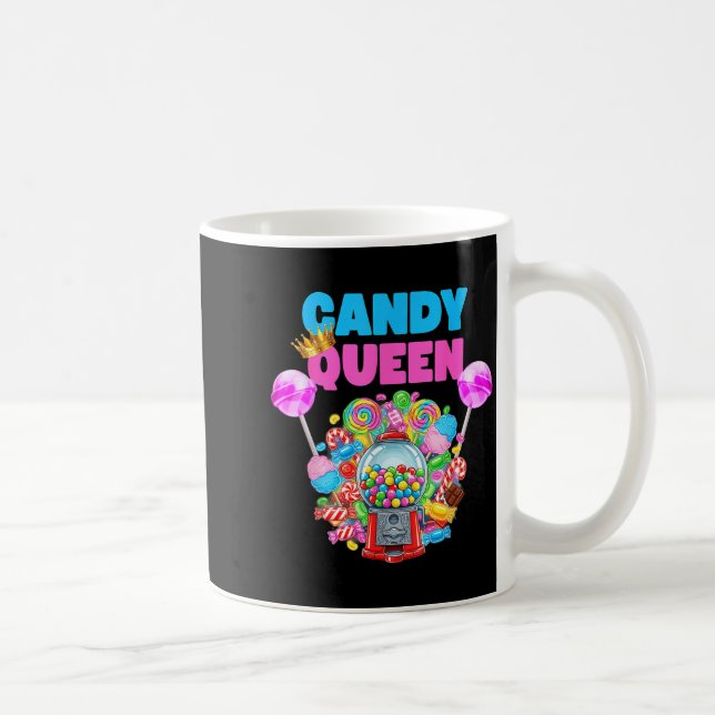 Caneca De Café Candy Queen Shirt Funny Lollip Candy Lover Humor  (Direita)