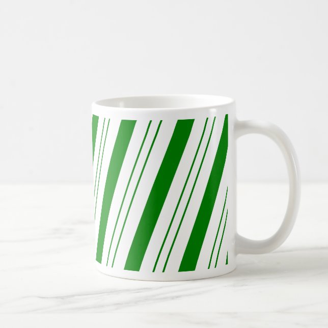 Caneca De Café CandyCane verde (Direita)
