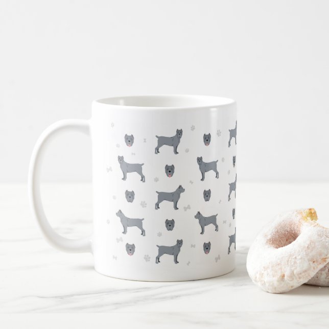 Caneca De Café Cane Corso, cão Mastim Italiano (Com Donut)