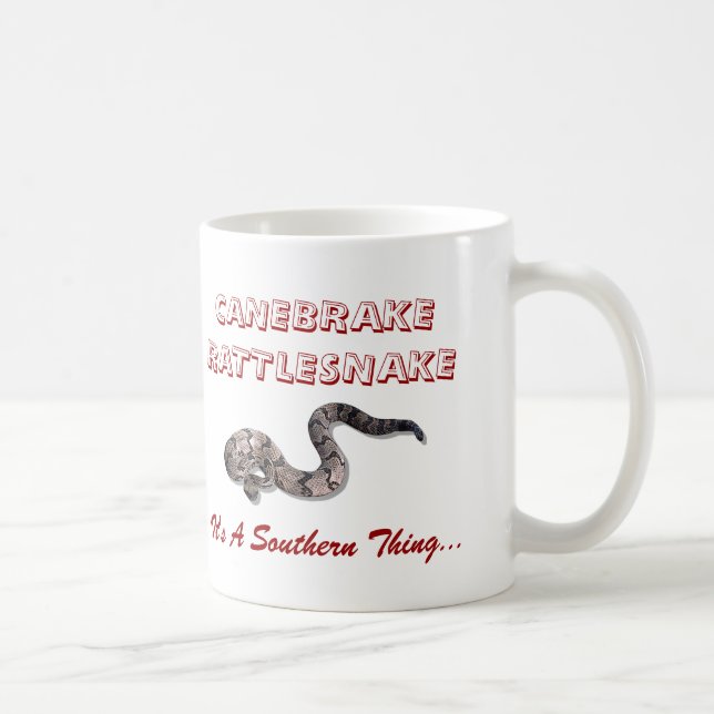 Caneca De Café canebrake, canebrake, CANEBRAKERATTLESNAKE, It'… (Direita)