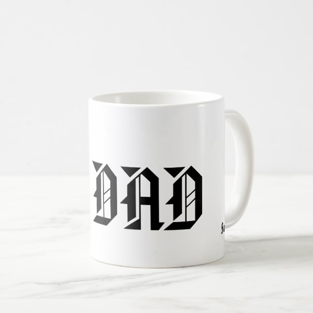 Caneca De Café Caneca: # 1 Pai (Frente Esquerda)