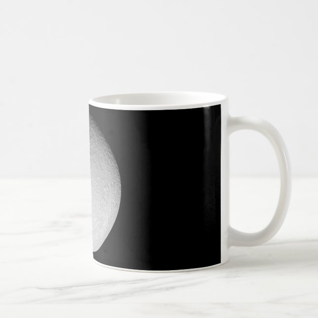 Caneca De Café Caneca: A lua Rhea de Saturn (Direita)