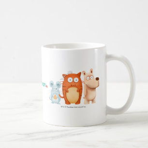 Caneca De Café Caneca: BeanyTeam™ - gato & rato & cão