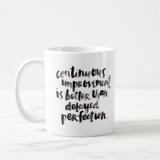 Caneca De Café "Caneca branca clássica contínua da melhoria… "-