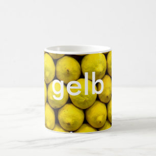 Caneca De Café caneca: colore o amarelo alemão (o gelb)