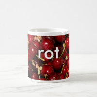 caneca: colore o vermelho alemão (a podridão)