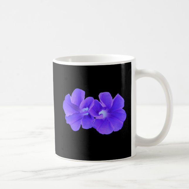 Caneca De Café Caneca, corriolas de flutuação roxas (Direita)