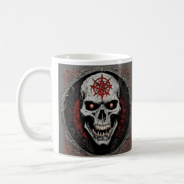 Caneca De Café "Caneca Crânio de Espírito Selvagem" "Gunslinger W (Esquerda)