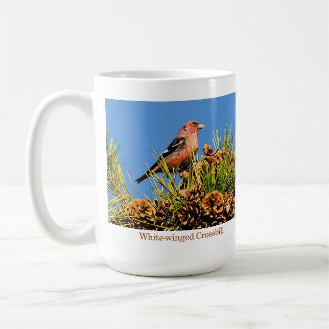 Caneca De Café Caneca, Crossbill Branco-voado (Esquerda)