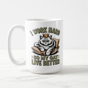 Caneca De Café Caneca Cute Luxury Cat Mom café para Mulheres
