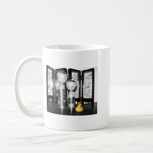 Caneca De Café "Caneca de borracha do pato da experiência (Esquerda)