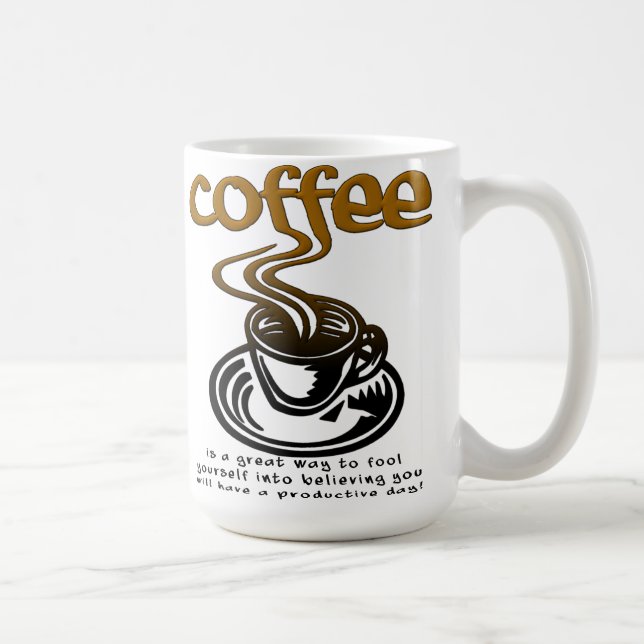 Caneca De Café Caneca Divertida Louco por Café (Direita)