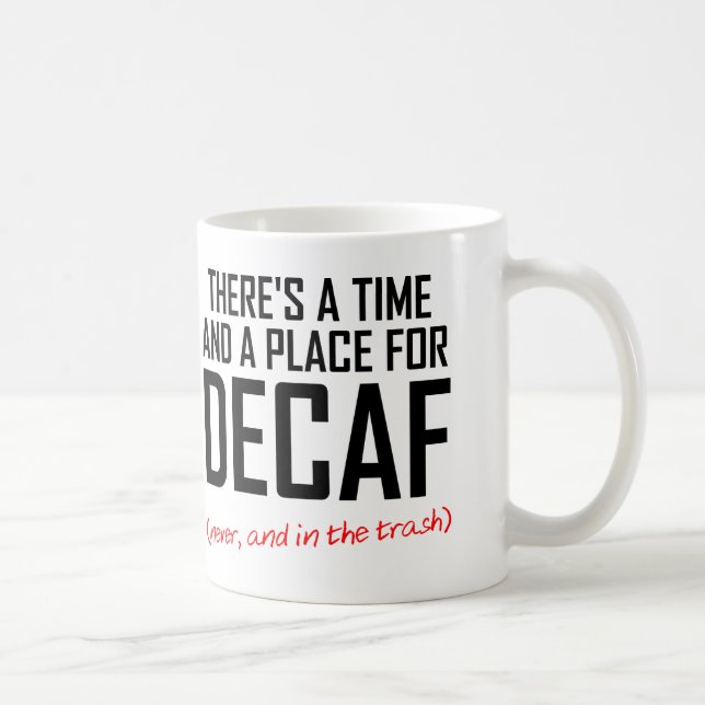 Caneca De Café Caneca Divertida para Quem Odeia Café Descafeinado (Direita)