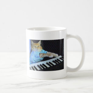 Caneca De Café Caneca do café do gato do teclado!