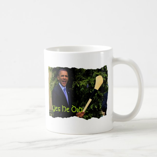 Caneca De Café Caneca do presidente Obama Irlandês Visita Café (Direita)