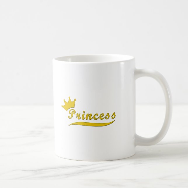 Caneca De Café Caneca Dourado da princesa café (Direita)
