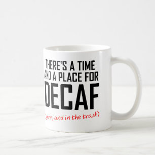 Caneca De Café Caneca engraçada do aborrecedor do café do Decaf