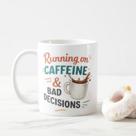 Caneca De Café Caneca Eu Funciono a Café e Más Decisões – Café Di