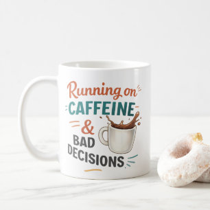 Caneca De Café Caneca Eu Funciono a Café e Más Decisões – Café Di