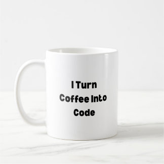 Caneca De Café Caneca Eu Transformo Café Em Código – Gif Engraçad